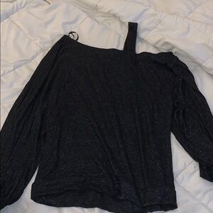Off shoulder black sweater